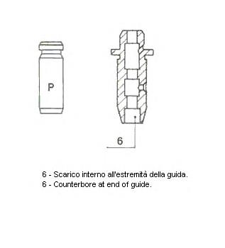 Guia de válvula de escape MD172530 Mitsubishi