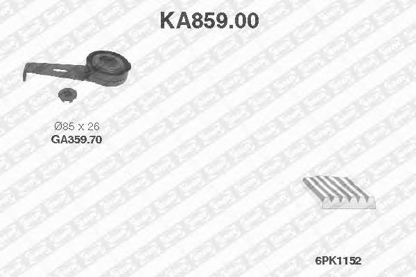 KPV001 Dayco Correia dos conjuntos de transmissão, kit
