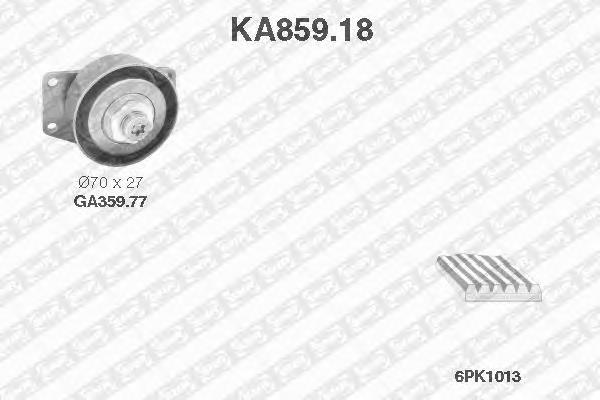 KPV107 Dayco Correia dos conjuntos de transmissão, kit