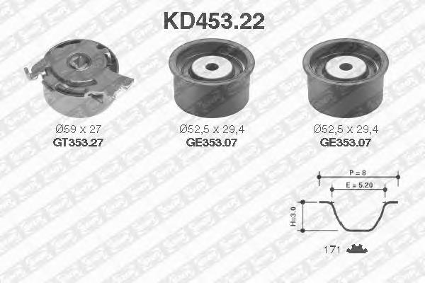 Correia do mecanismo de distribuição de gás, kit Opel 93174268 preço, a partir de 208,51 USD