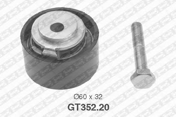 GT35220 SNR Rolo de reguladora de tensão da correia do mecanismo de distribuição de gás