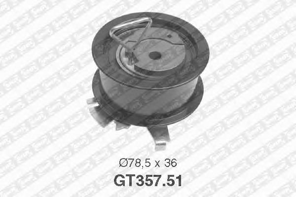 Rolo de reguladora de tensão da correia do mecanismo de distribuição de gás V55739 Continental/Siemens
