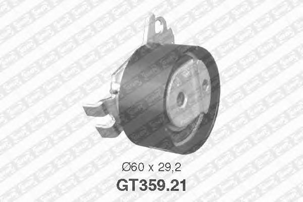Rolo de reguladora de tensão da correia do mecanismo de distribuição de gás 96353368 Peugeot/Citroen