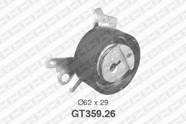 Rolo de reguladora de tensão da correia do mecanismo de distribuição de gás 82992 Peugeot/Citroen