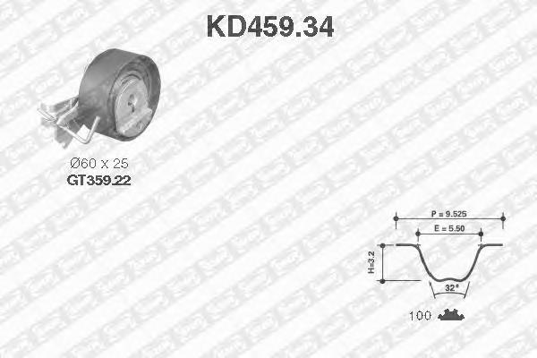 Compre 83185 Peugeot/Citroen Correia do mecanismo de distribuição de gás, kit