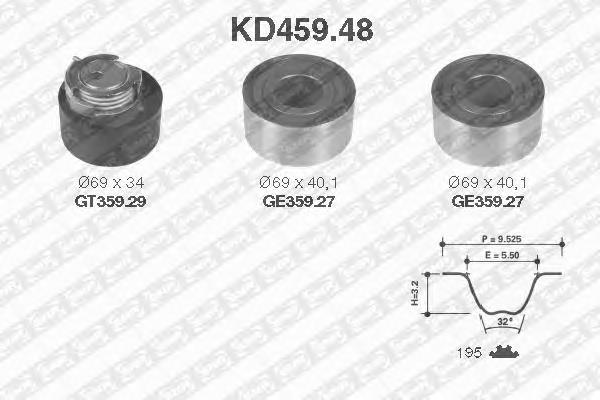 1324388 Land Rover Correia do mecanismo de distribuição de gás, kit