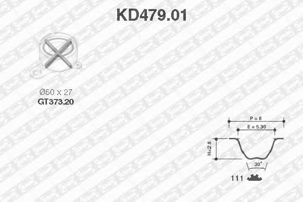 Correia do mecanismo de distribuição de gás, kit Gates K015591XS