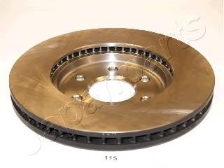 Disco do freio dianteiro DI115C Japan Parts