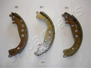 GF204AF Japan Parts Sapatas do freio traseiras de tambor