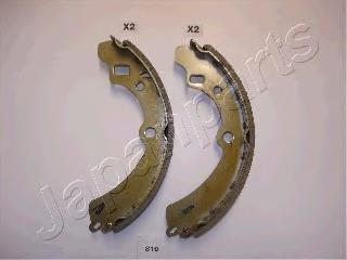 Sapatas do freio traseiras de tambor GF810AF Japan Parts