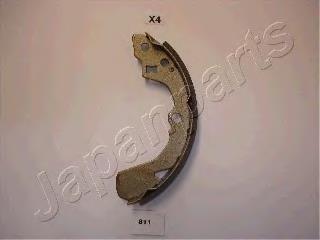 Sapatas do freio traseiras de tambor GF811AF Japan Parts