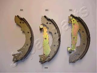 GF899AF Japan Parts Sapatas do freio traseiras de tambor