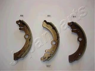 GF822AF Japan Parts Sapatas do freio traseiras de tambor