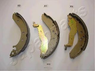 Sapatas do freio traseiras de tambor GF410AF Japan Parts