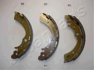 GF411AF Japan Parts Sapatas do freio traseiras de tambor