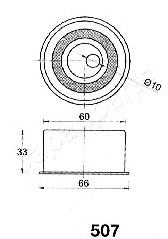 Rolo de reguladora de tensão da correia do mecanismo de distribuição de gás MD129355 Hyundai/Kia
