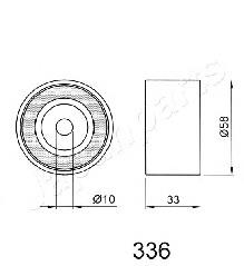 Rolo parasita da correia do mecanismo de distribuição de gás BE336 Japan Parts