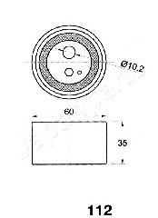 Rolo de reguladora de tensão da correia do mecanismo de distribuição de gás BE112 Japan Parts