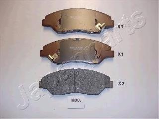 PAK00AF Japan Parts Sapatas do freio dianteiras de disco