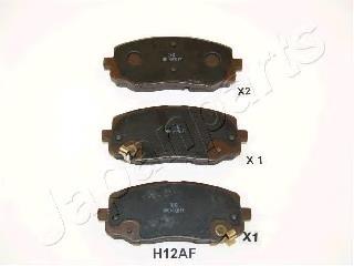 PAH12AF Japan Parts Sapatas do freio dianteiras de disco