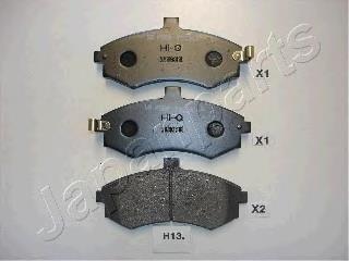 PAH13AF Japan Parts Sapatas do freio dianteiras de disco