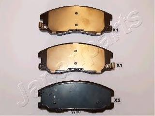 PAW10AF Japan Parts Sapatas do freio dianteiras de disco