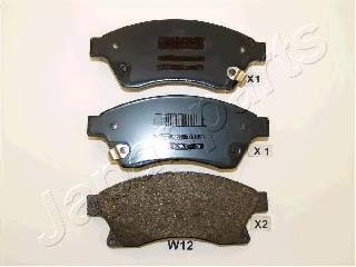 PAW12AF Japan Parts Sapatas do freio dianteiras de disco