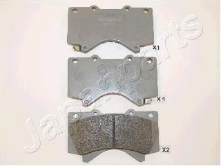PA272AF Japan Parts Sapatas do freio dianteiras de disco