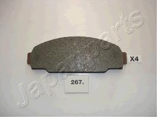 PA267AF Japan Parts Sapatas do freio dianteiras de disco