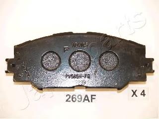 PA269AF Japan Parts Sapatas do freio dianteiras de disco