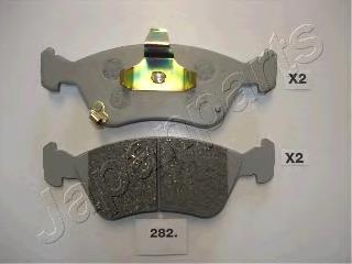 PA282AF Japan Parts Sapatas do freio dianteiras de disco