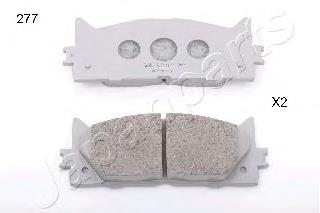PA277AF Japan Parts Sapatas do freio dianteiras de disco