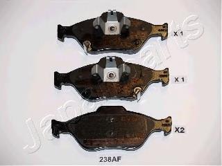 PA238AF Japan Parts Sapatas do freio dianteiras de disco