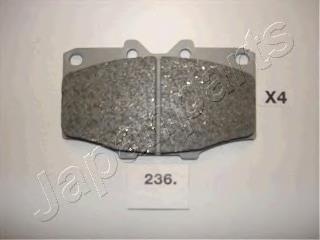 PA236AF Japan Parts Sapatas do freio dianteiras de disco