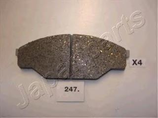 PA247AF Japan Parts Sapatas do freio dianteiras de disco