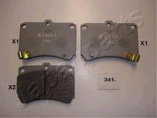 PA341AF Japan Parts Sapatas do freio dianteiras de disco