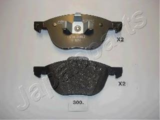 PA300AF Japan Parts Sapatas do freio dianteiras de disco