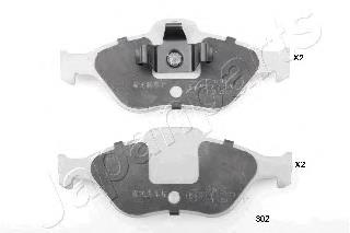 PA302AF Japan Parts Sapatas do freio dianteiras de disco