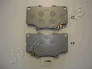 PA292AF Japan Parts Sapatas do freio dianteiras de disco