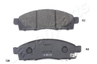 PA128AF Japan Parts Sapatas do freio dianteiras de disco