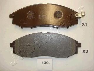 PA130AF Japan Parts Sapatas do freio dianteiras de disco