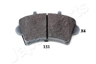 PA151AF Japan Parts Sapatas do freio dianteiras de disco