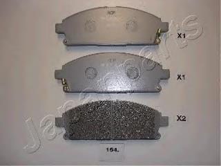 PA154AF Japan Parts Sapatas do freio dianteiras de disco