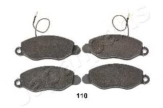 PA110AF Japan Parts Sapatas do freio dianteiras de disco