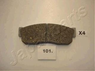 PA101AF Japan Parts Sapatas do freio dianteiras de disco