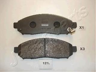 PA121AF Japan Parts Sapatas do freio dianteiras de disco
