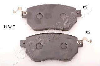 PA118AF Japan Parts Sapatas do freio dianteiras de disco