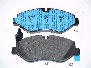PA117AF Japan Parts Sapatas do freio dianteiras de disco