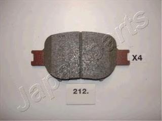 PA212AF Japan Parts Sapatas do freio dianteiras de disco
