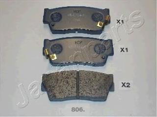 PA806AF Japan Parts Sapatas do freio dianteiras de disco